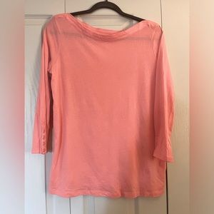 Gap boatneck top in pink or white